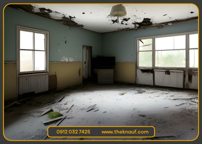 دلایل اصلی ریزش سقف کناف