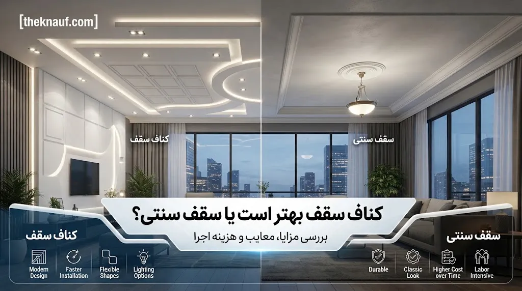 مزایای کناف سقف