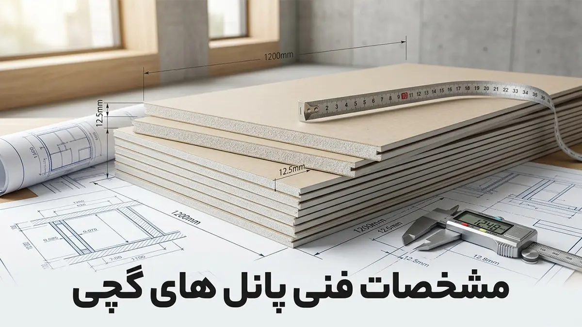 وزن پانل گچی